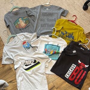 Nike Kids White and Black T-Shirt